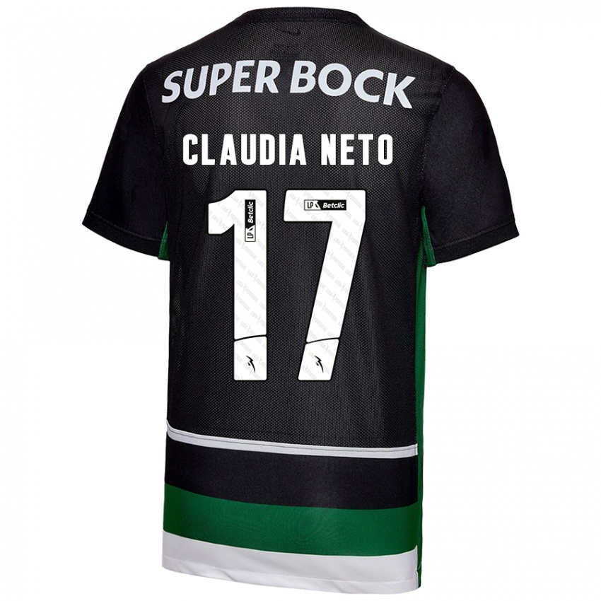 Herren Cláudia Teresa Pires Neto #17 Schwarz Weiß Grün Heimtrikot Trikot 2024/25 T-Shirt Österreich