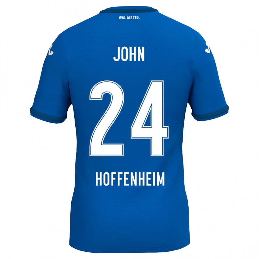 Herren Marco John #24 Königsblau Heimtrikot Trikot 2024/25 T-Shirt Österreich