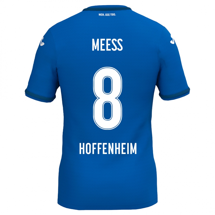 Herren Jakob Meeß #8 Königsblau Heimtrikot Trikot 2024/25 T-Shirt Österreich