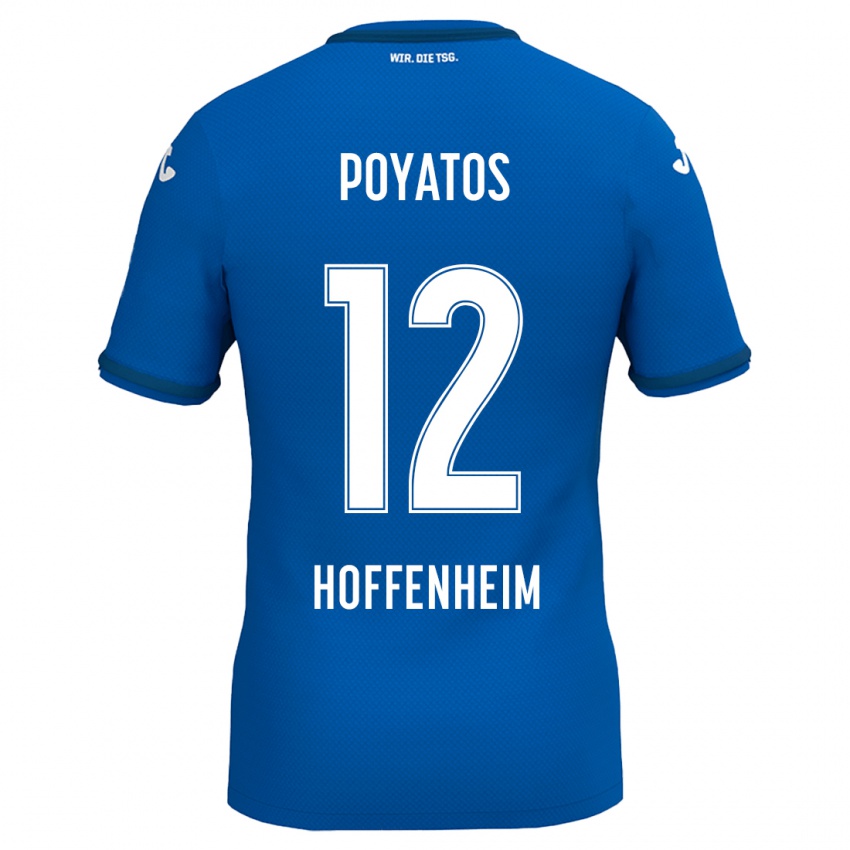 Herren Miguel Poyatos #12 Königsblau Heimtrikot Trikot 2024/25 T-Shirt Österreich