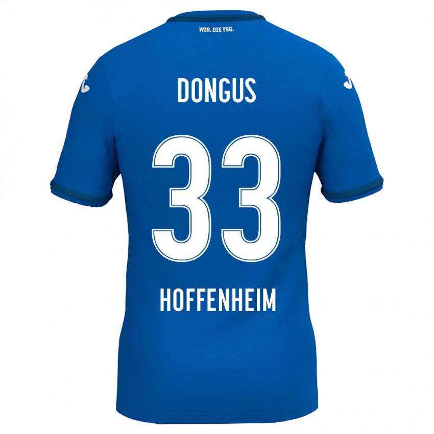 Herren Fabienne Dongus #33 Königsblau Heimtrikot Trikot 2024/25 T-Shirt Österreich