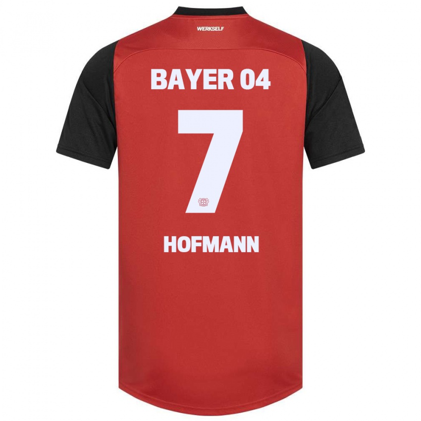 Herren Jonas Hofmann #7 Rot Schwarz Heimtrikot Trikot 2024/25 T-Shirt Österreich