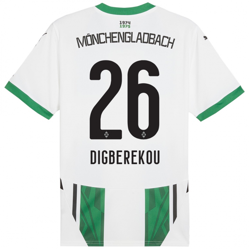 Herren Ibrahim Digberekou #26 Weiß Grün Heimtrikot Trikot 2024/25 T-Shirt Österreich