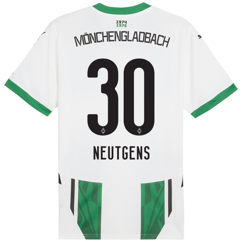 Herren Maximilian Neutgens #30 Weiß Grün Heimtrikot Trikot 2024/25 T-Shirt Österreich