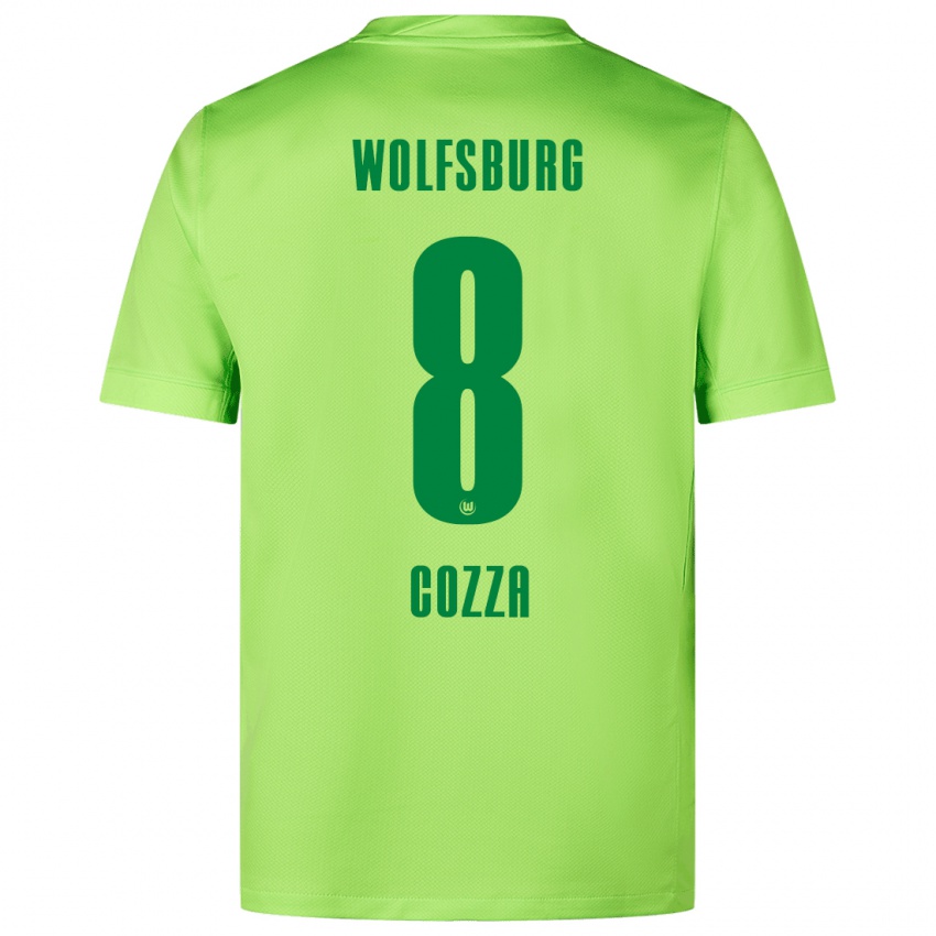 Herren Nicolas Cozza #8 Fluoreszierendes Grün Heimtrikot Trikot 2024/25 T-Shirt Österreich