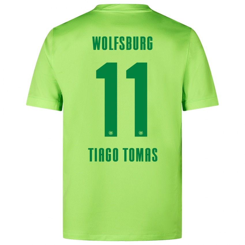 Herren Tiago Tomas #11 Fluoreszierendes Grün Heimtrikot Trikot 2024/25 T-Shirt Österreich