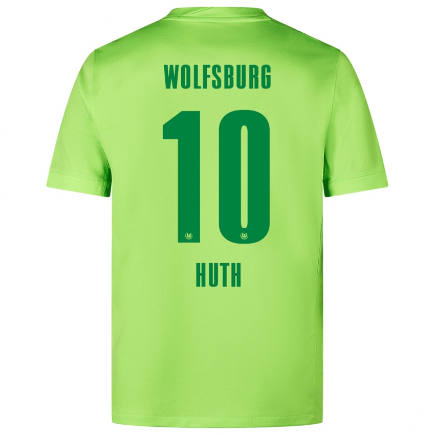 Herren Svenja Huth #10 Fluoreszierendes Grün Heimtrikot Trikot 2024/25 T-Shirt Österreich