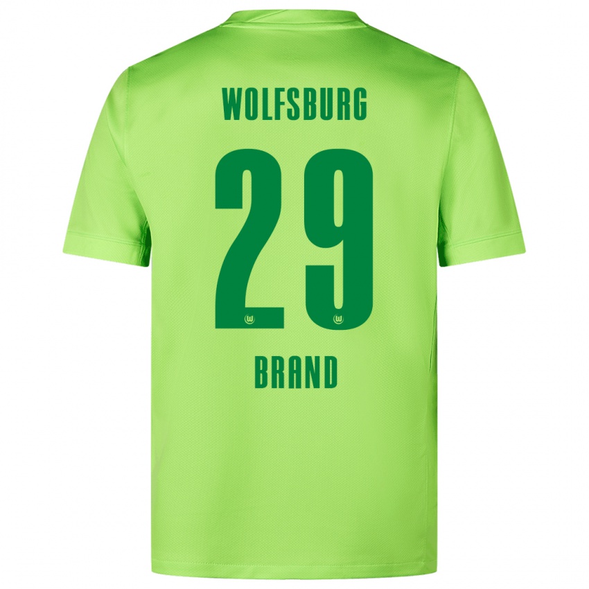 Herren Jule Brand #29 Fluoreszierendes Grün Heimtrikot Trikot 2024/25 T-Shirt Österreich