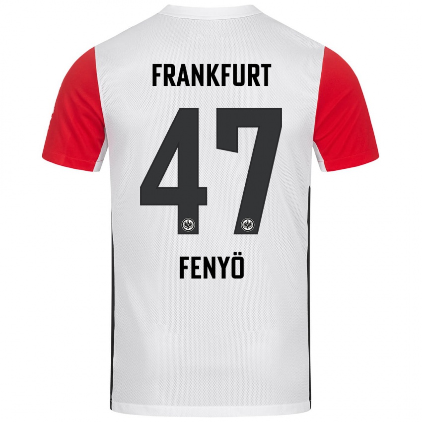 Herren Noah Fenyö #47 Weiß Rot Heimtrikot Trikot 2024/25 T-Shirt Österreich