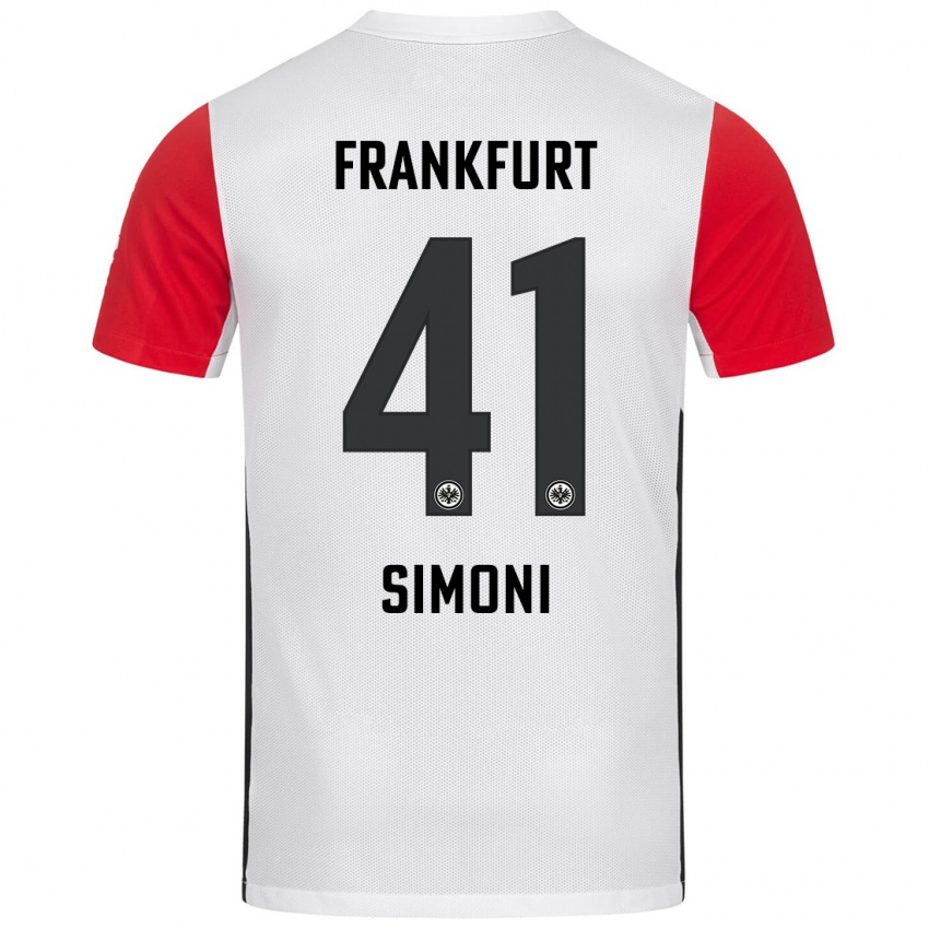 Herren Simon Simoni #41 Weiß Rot Heimtrikot Trikot 2024/25 T-Shirt Österreich