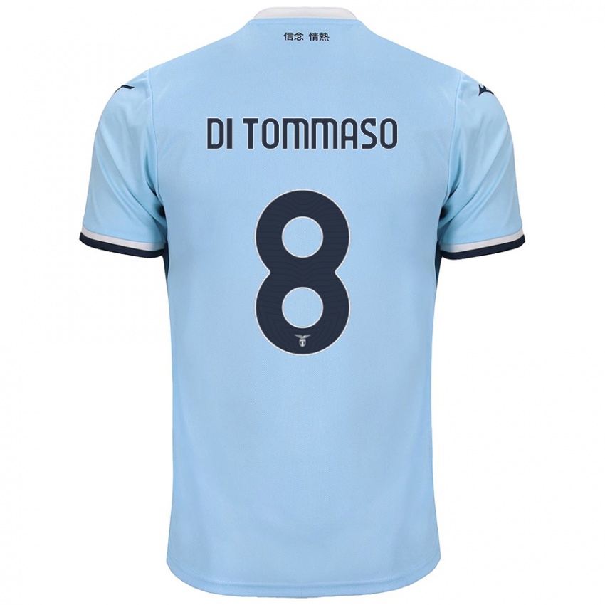 Herren Leonardo Di Tommaso #8 Blau Heimtrikot Trikot 2024/25 T-Shirt Österreich