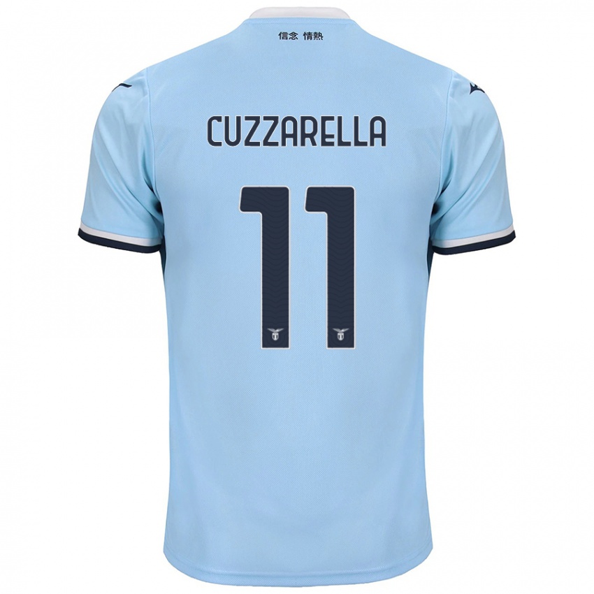 Herren Cristian Cuzzarella #11 Blau Heimtrikot Trikot 2024/25 T-Shirt Österreich