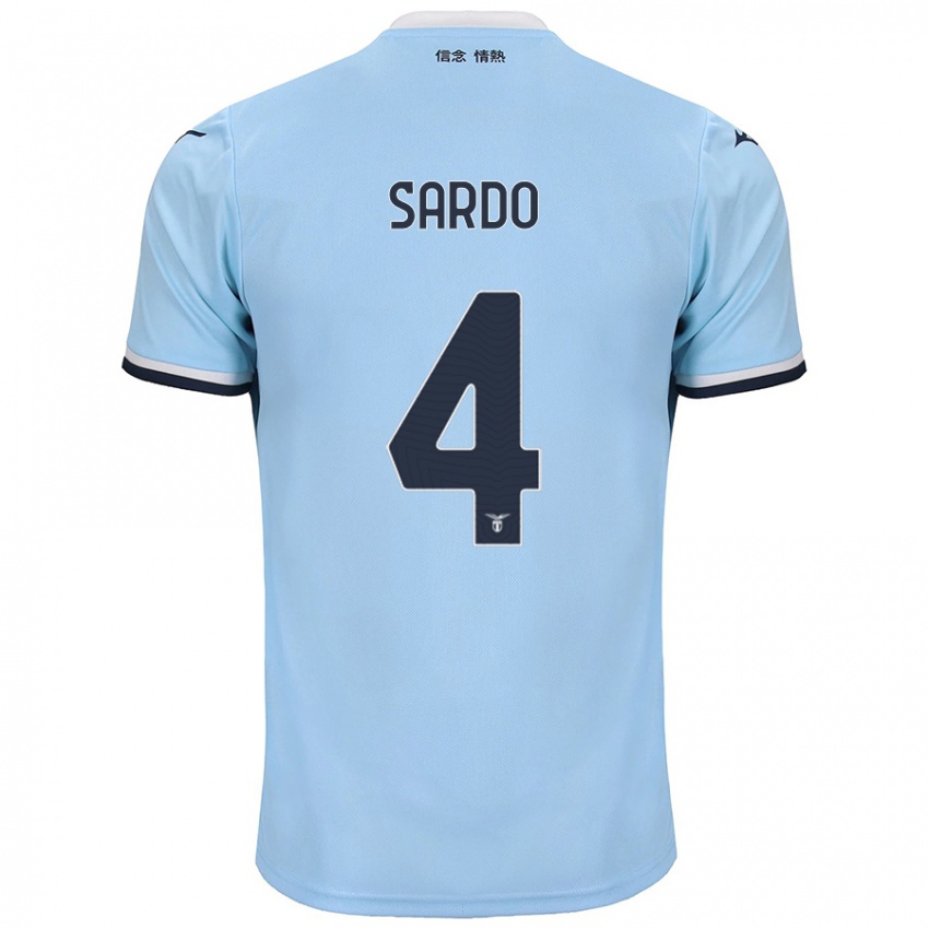 Herren Jacopo Sardo #4 Blau Heimtrikot Trikot 2024/25 T-Shirt Österreich