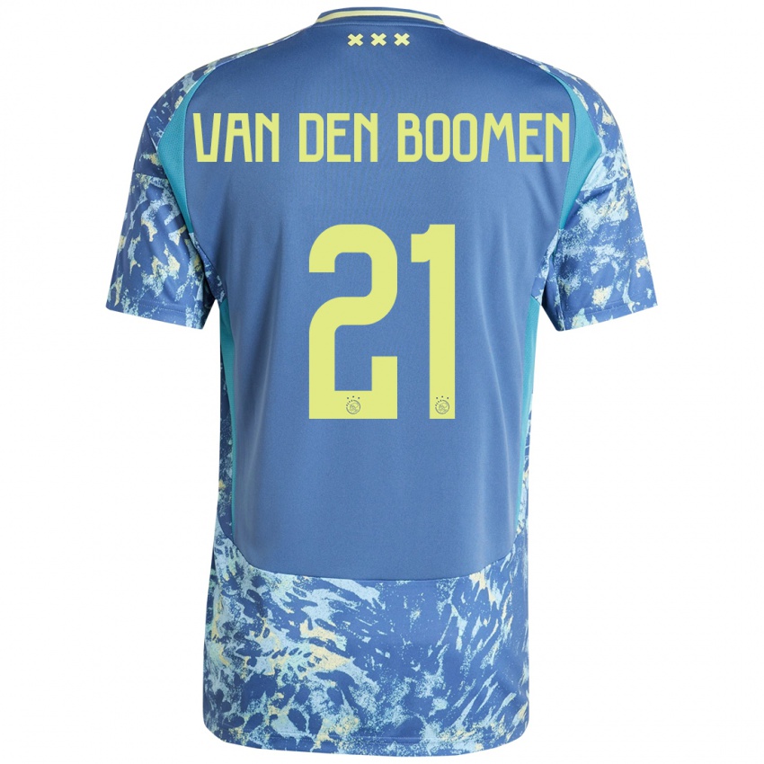 Herren Branco Van Den Boomen #21 Grau Blau Gelb Auswärtstrikot Trikot 2024/25 T-Shirt Österreich