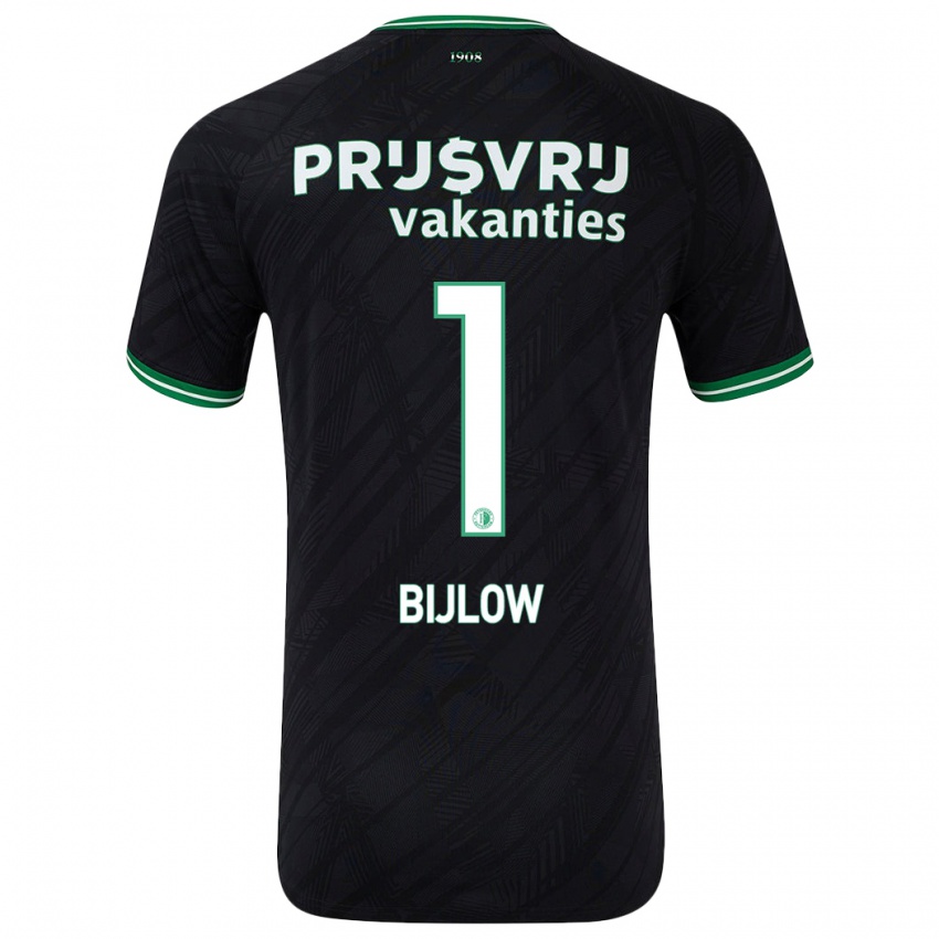 Herren Justin Bijlow #1 Schwarz Grün Auswärtstrikot Trikot 2024/25 T-Shirt Österreich