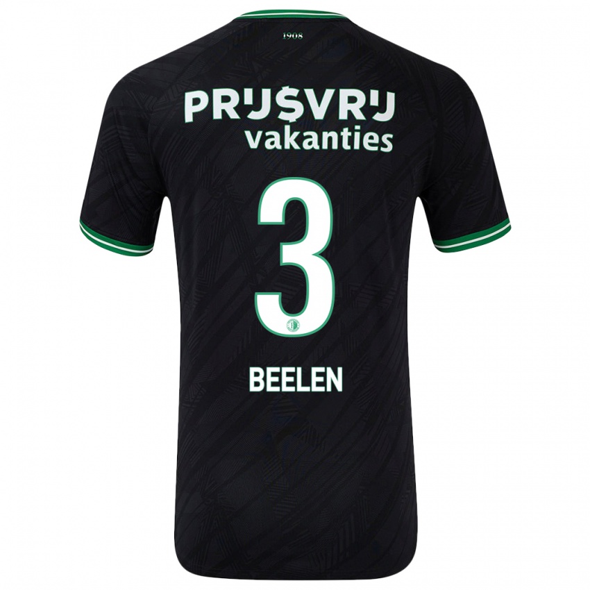 Herren Thomas Beelen #3 Schwarz Grün Auswärtstrikot Trikot 2024/25 T-Shirt Österreich