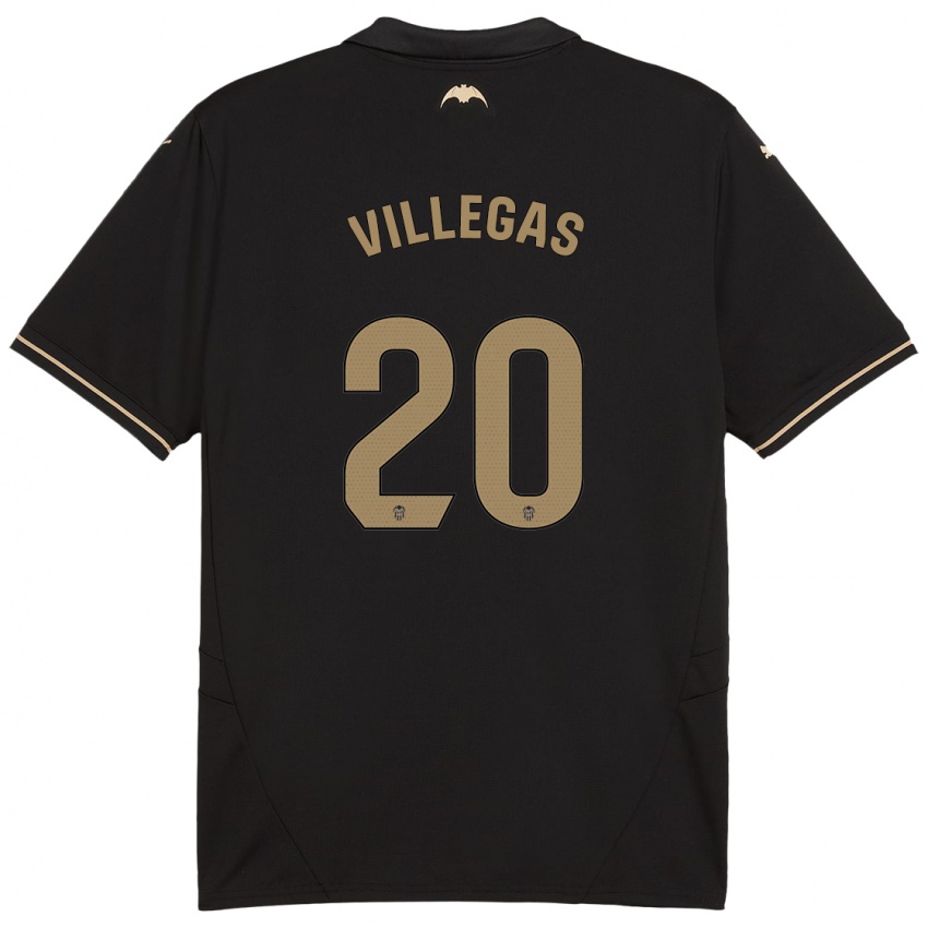 Herren Noelia Villegas #20 Schwarz Auswärtstrikot Trikot 2024/25 T-Shirt Österreich