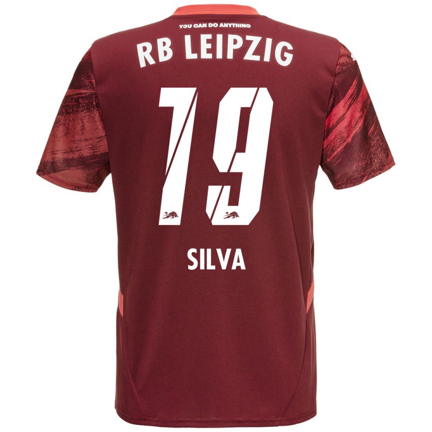 Herren Andre Silva #19 Burgunderrot Auswärtstrikot Trikot 2024/25 T-Shirt Österreich