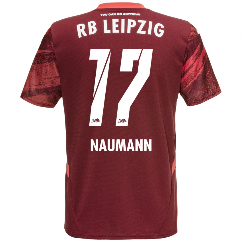 Herren Carlos Naumann #17 Burgunderrot Auswärtstrikot Trikot 2024/25 T-Shirt Österreich