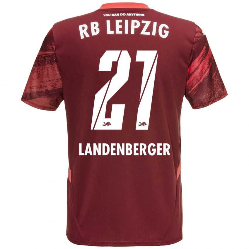 Herren Julia Landenberger #21 Burgunderrot Auswärtstrikot Trikot 2024/25 T-Shirt Österreich