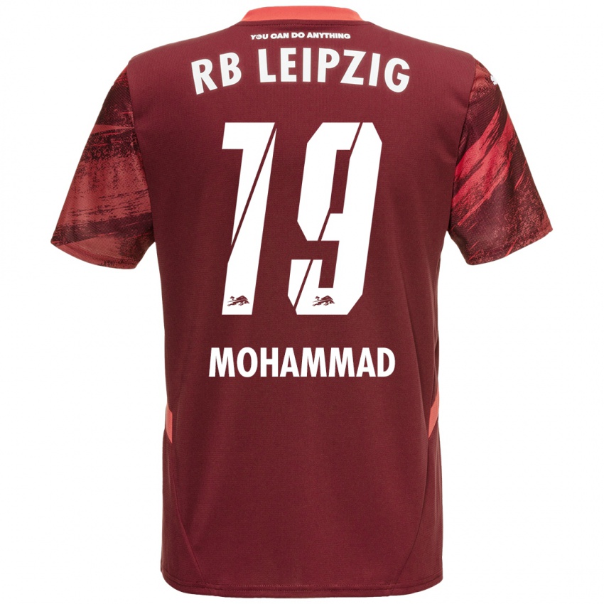 Herren Sammy Mohammad #19 Burgunderrot Auswärtstrikot Trikot 2024/25 T-Shirt Österreich