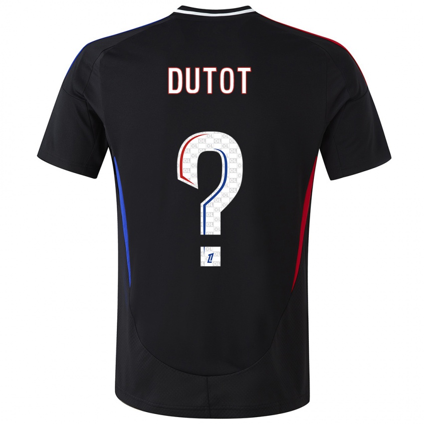 Herren Timothée Dutot #0 Schwarz Auswärtstrikot Trikot 2024/25 T-Shirt Österreich