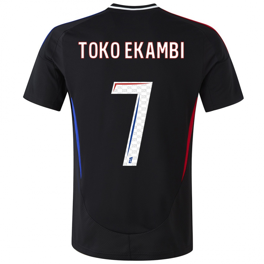 Herren Karl Toko Ekambi #7 Schwarz Auswärtstrikot Trikot 2024/25 T-Shirt Österreich