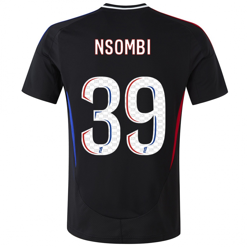 Herren Gael Nsombi #39 Schwarz Auswärtstrikot Trikot 2024/25 T-Shirt Österreich