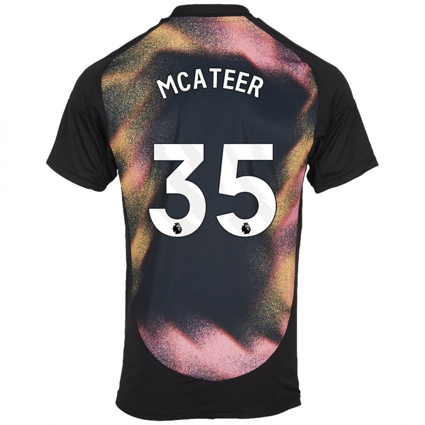 Herren Kasey Mcateer #35 Schwarz Weiß Auswärtstrikot Trikot 2024/25 T-Shirt Österreich