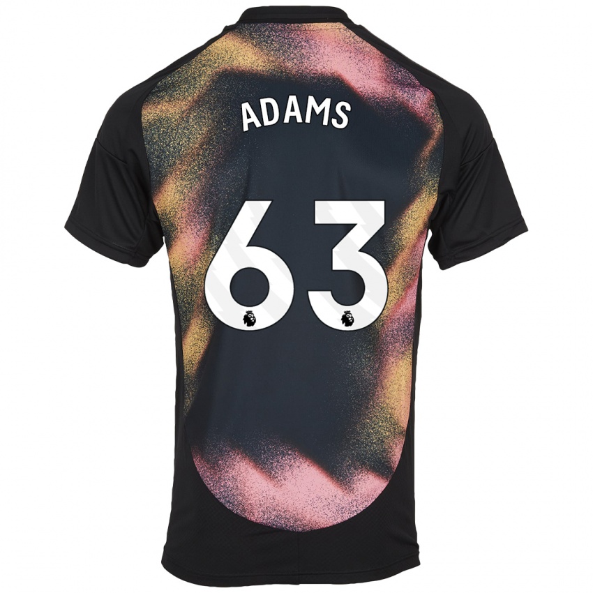 Herren Bayli Spencer Adams #63 Schwarz Weiß Auswärtstrikot Trikot 2024/25 T-Shirt Österreich