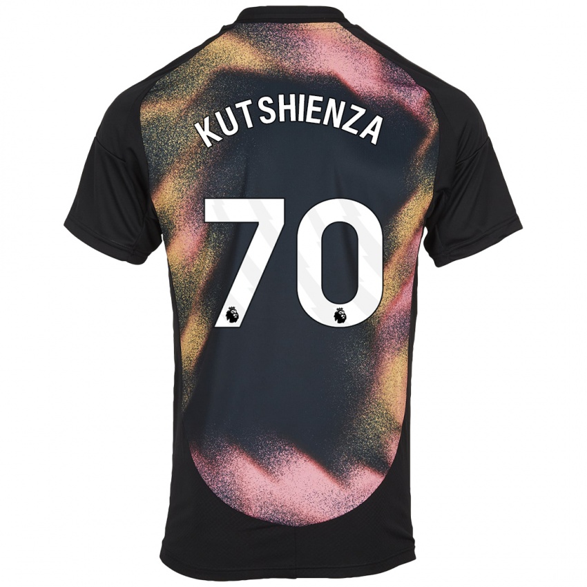 Herren Jesper Kutshienza #70 Schwarz Weiß Auswärtstrikot Trikot 2024/25 T-Shirt Österreich