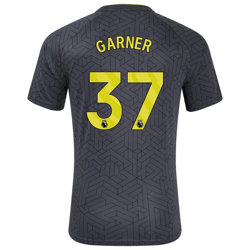 Herren James Garner #37 Schwarz Gelb Auswärtstrikot Trikot 2024/25 T-Shirt Österreich