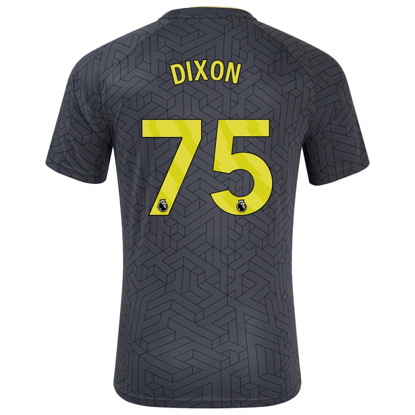 Herren Roman Dixon #75 Schwarz Gelb Auswärtstrikot Trikot 2024/25 T-Shirt Österreich