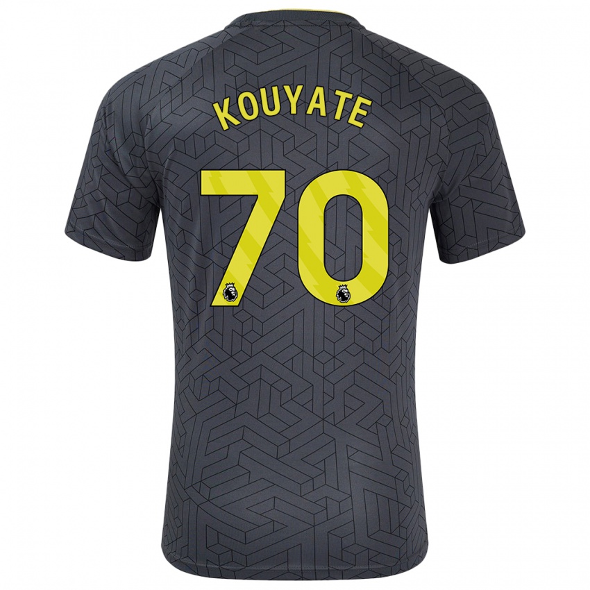 Herren Katia Kouyate #70 Schwarz Gelb Auswärtstrikot Trikot 2024/25 T-Shirt Österreich