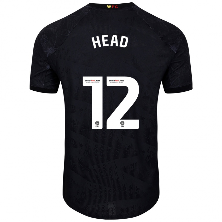 Herren Ellie Head #12 Schwarz Weiß Auswärtstrikot Trikot 2024/25 T-Shirt Österreich