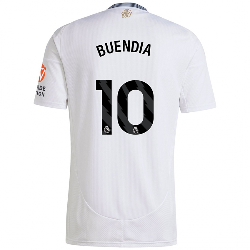 Herren Emiliano Buendia #10 Weiß Auswärtstrikot Trikot 2024/25 T-Shirt Österreich