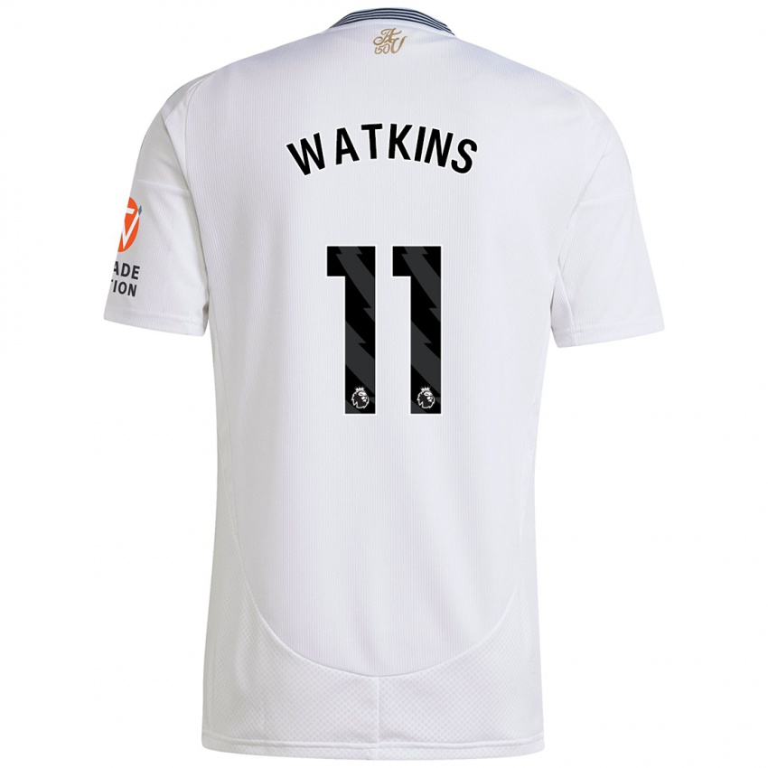 Herren Ollie Watkins #11 Weiß Auswärtstrikot Trikot 2024/25 T-Shirt Österreich