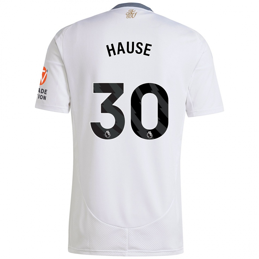 Herren Kortney Hause #30 Weiß Auswärtstrikot Trikot 2024/25 T-Shirt Österreich