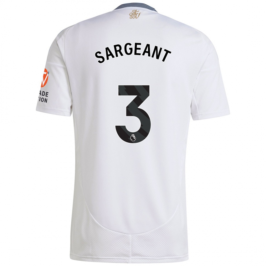 Herren Meaghan Sargeant #3 Weiß Auswärtstrikot Trikot 2024/25 T-Shirt Österreich