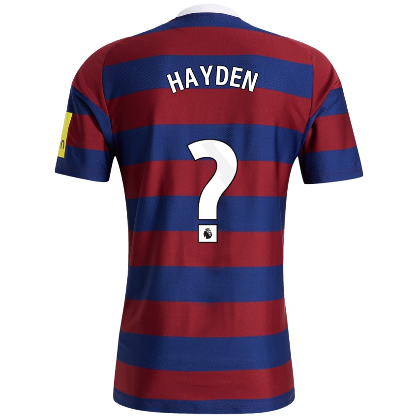 Herren Isaac Hayden #0 Burgunderrot Marineblau Auswärtstrikot Trikot 2024/25 T-Shirt Österreich