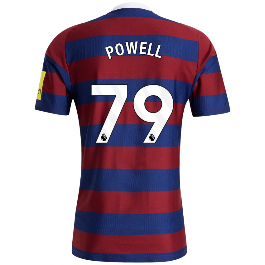 Herren Rory Powell #79 Burgunderrot Marineblau Auswärtstrikot Trikot 2024/25 T-Shirt Österreich