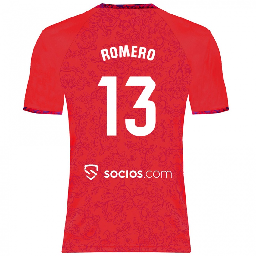 Herren Rafael Romero #13 Rot Auswärtstrikot Trikot 2024/25 T-Shirt Österreich