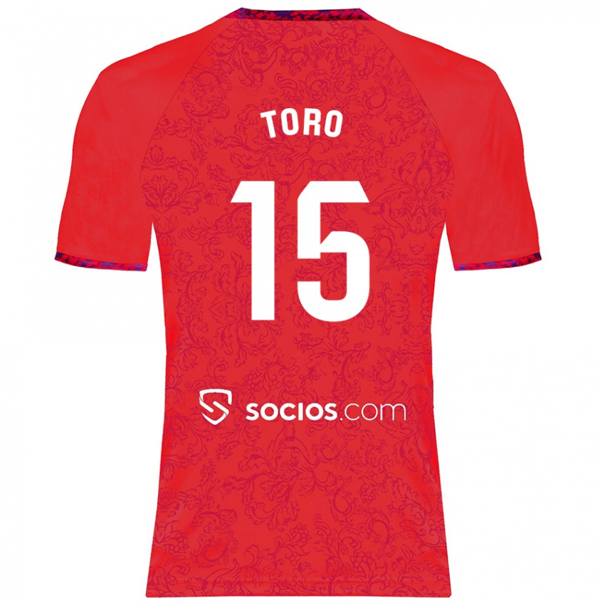 Herren Juanan Toro #15 Rot Auswärtstrikot Trikot 2024/25 T-Shirt Österreich