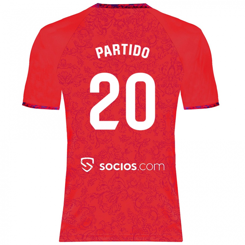 Herren Paula Partido #20 Rot Auswärtstrikot Trikot 2024/25 T-Shirt Österreich