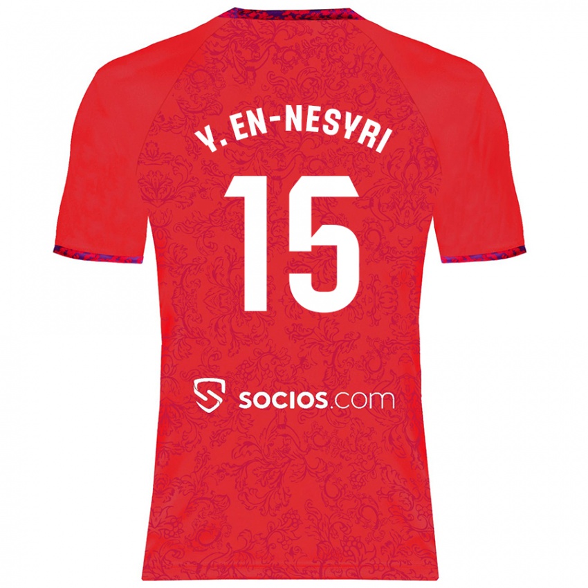 Herren Youssef En-Nesyri #15 Rot Auswärtstrikot Trikot 2024/25 T-Shirt Österreich