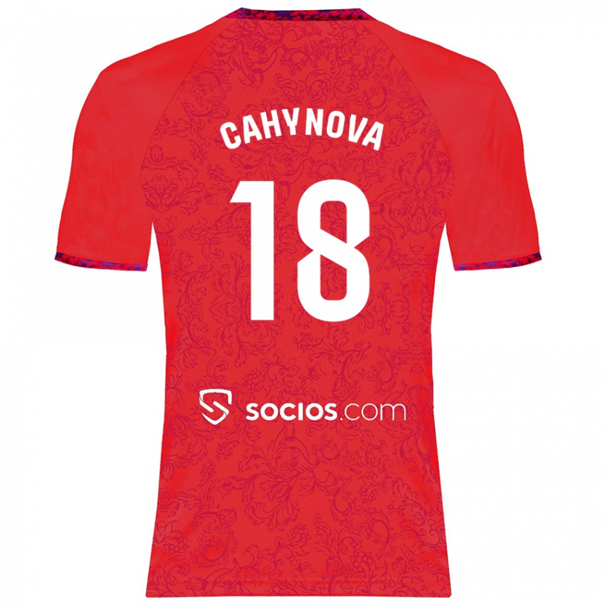 Herren Klara Cahynova #18 Rot Auswärtstrikot Trikot 2024/25 T-Shirt Österreich