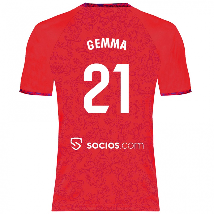 Herren Gemma Gili Giner #21 Rot Auswärtstrikot Trikot 2024/25 T-Shirt Österreich