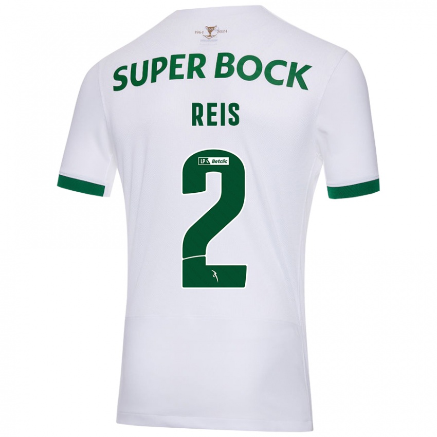 Herren Matheus Reis #2 Weiß Grün Auswärtstrikot Trikot 2024/25 T-Shirt Österreich