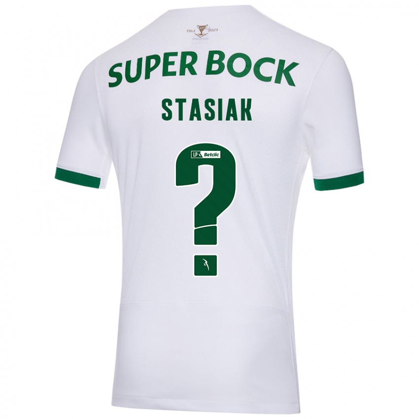 Herren Jakub Stasiak #0 Weiß Grün Auswärtstrikot Trikot 2024/25 T-Shirt Österreich