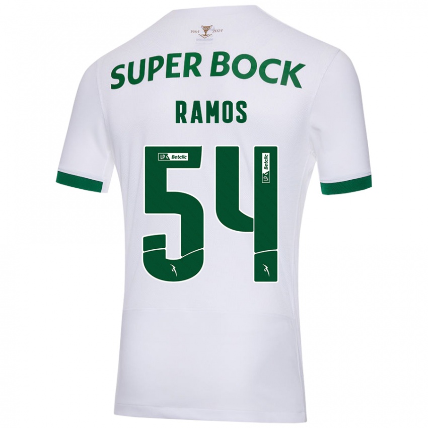 Herren Bruno Ramos #54 Weiß Grün Auswärtstrikot Trikot 2024/25 T-Shirt Österreich